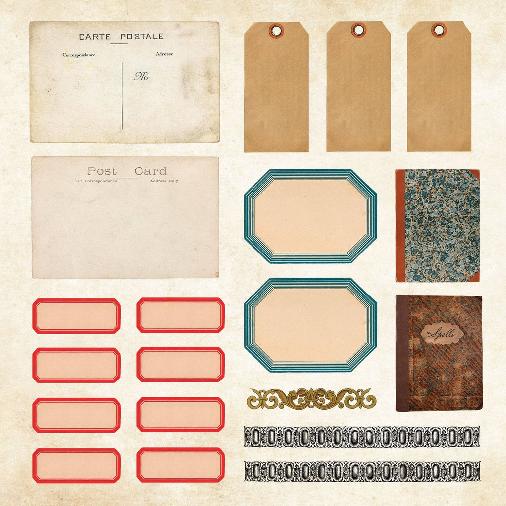 Mystical Ephemera! An Enchanting Vintage Sticker Book - #shop_name Peter Pauper PressGifts