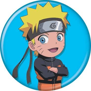 Naruto Chibi Naruto Buttons 1.25" Round - #shop_name Ata BoyButtons