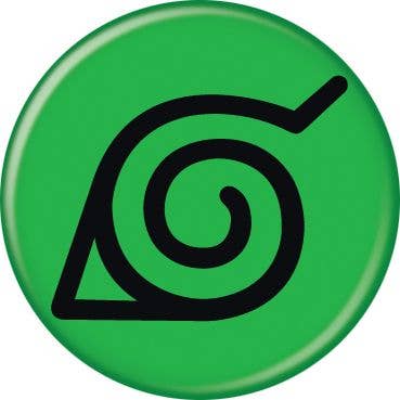 Naruto Leaf Village Buttons 1.25" Round - #shop_name Ata BoyButtons