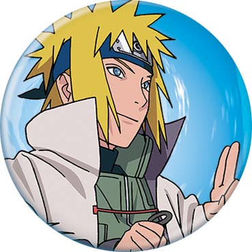 Naruto Two Fingers Buttons 1.25" Round - #shop_name Ata BoyButtons