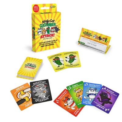 Ninja Cat Cucumber Attack! - #shop_name AsmodeeBoard Games