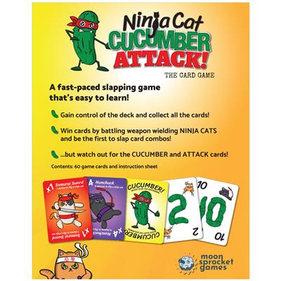 Ninja Cat Cucumber Attack! - #shop_name AsmodeeBoard Games