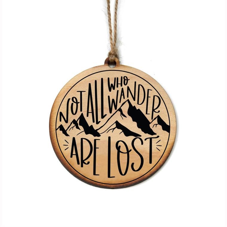 Not All Who Wander Are Lost Christmas Ornament - #shop_name Driftless StudiosOrnaments