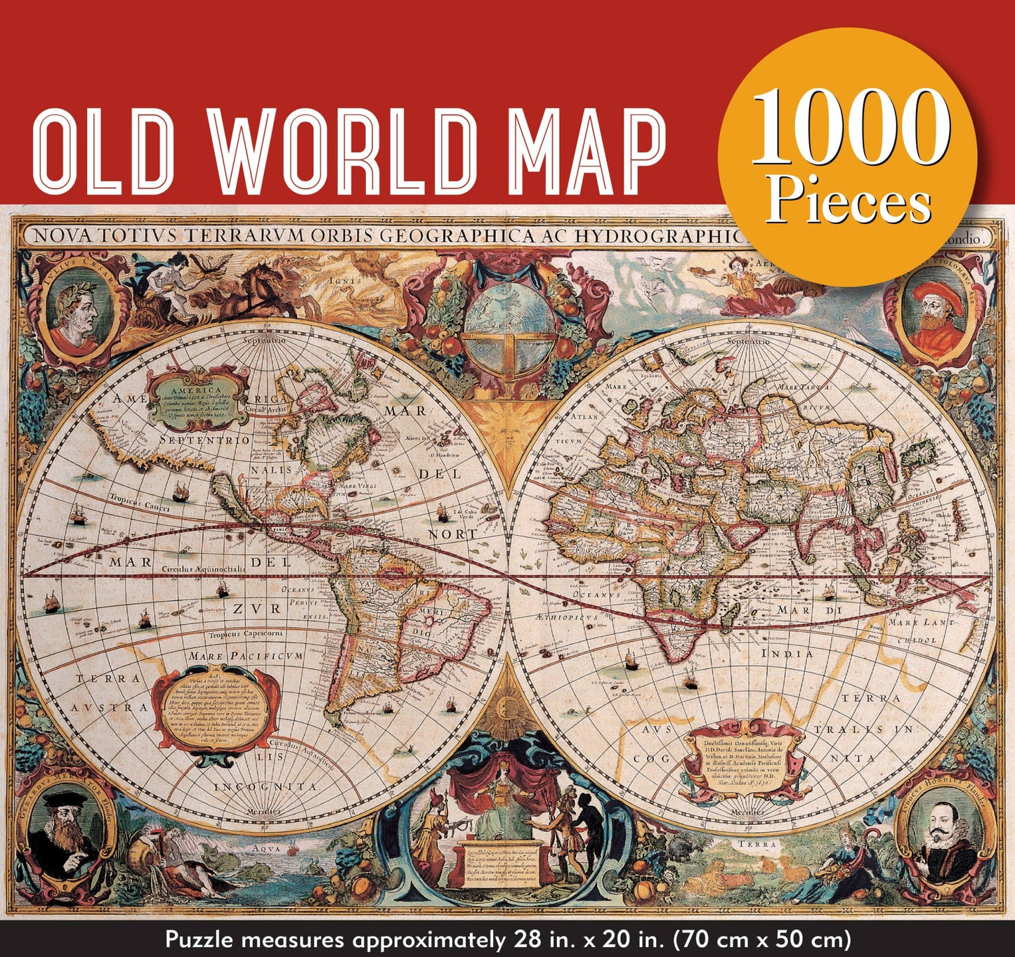 Old World Map Jigsaw Puzzle - #shop_name Peter Pauper PressToys & Games > Puzzles > Jigsaw Puzzles