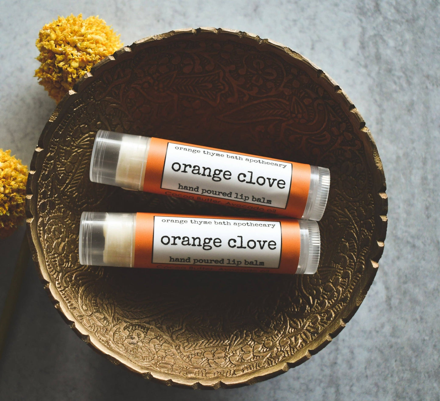 Orange Clove Lip Balm - #shop_name Orange Thyme Bath ApothecaryGifts