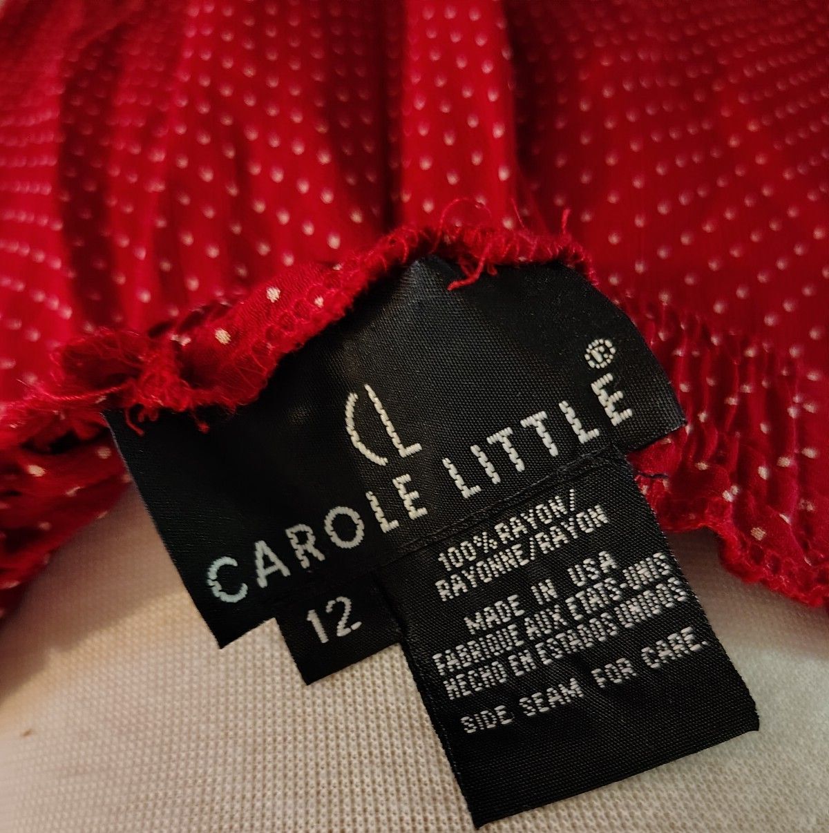Carole Little Womens Rd Polka Dot Button-Front Maxi Skirt 12