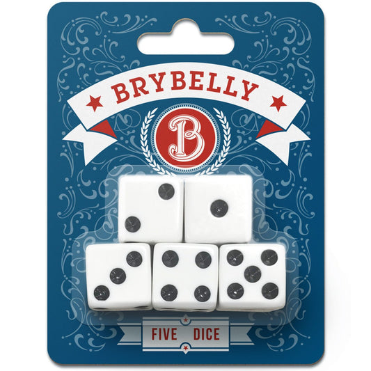 Pack of Five Dice - #shop_name BrybellyDice