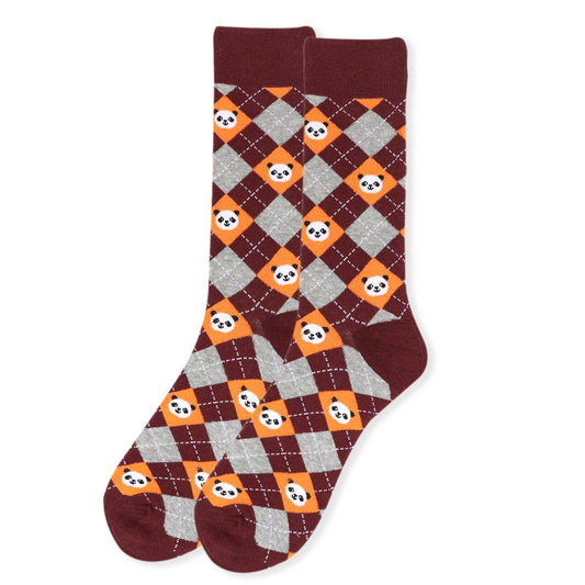 Panda Argyle Socks for Men - #shop_name Selini New YorkSocks