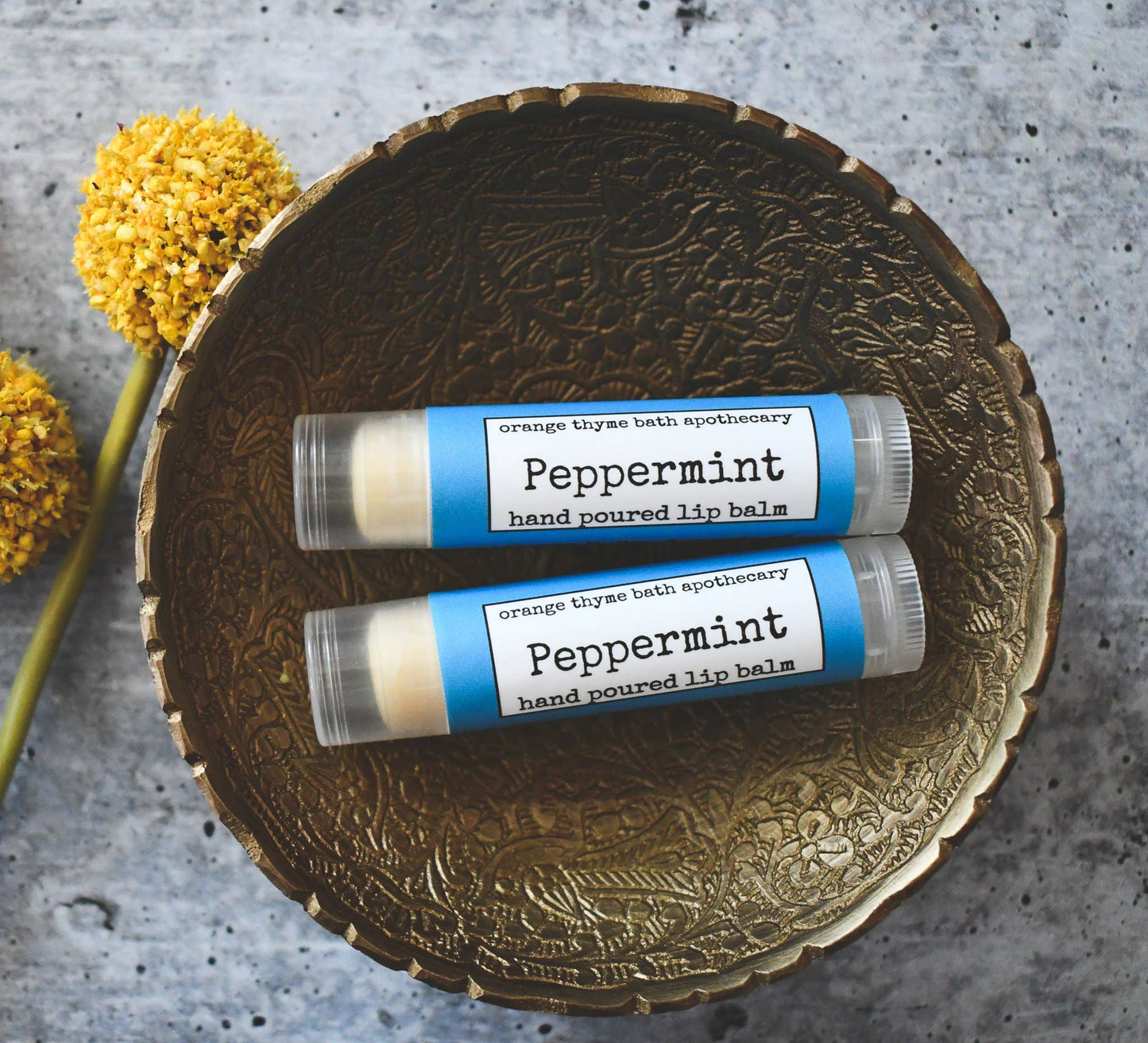 Peppermint Lip Balm - #shop_name Orange Thyme Bath ApothecaryGifts