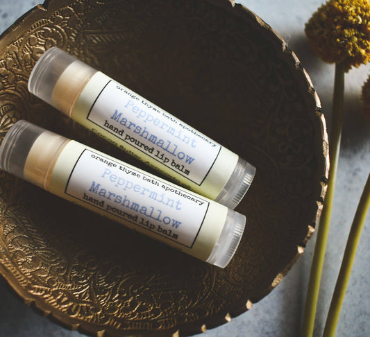 Peppermint Marshmallow Lip Balm - #shop_name Orange Thyme Bath ApothecaryGifts