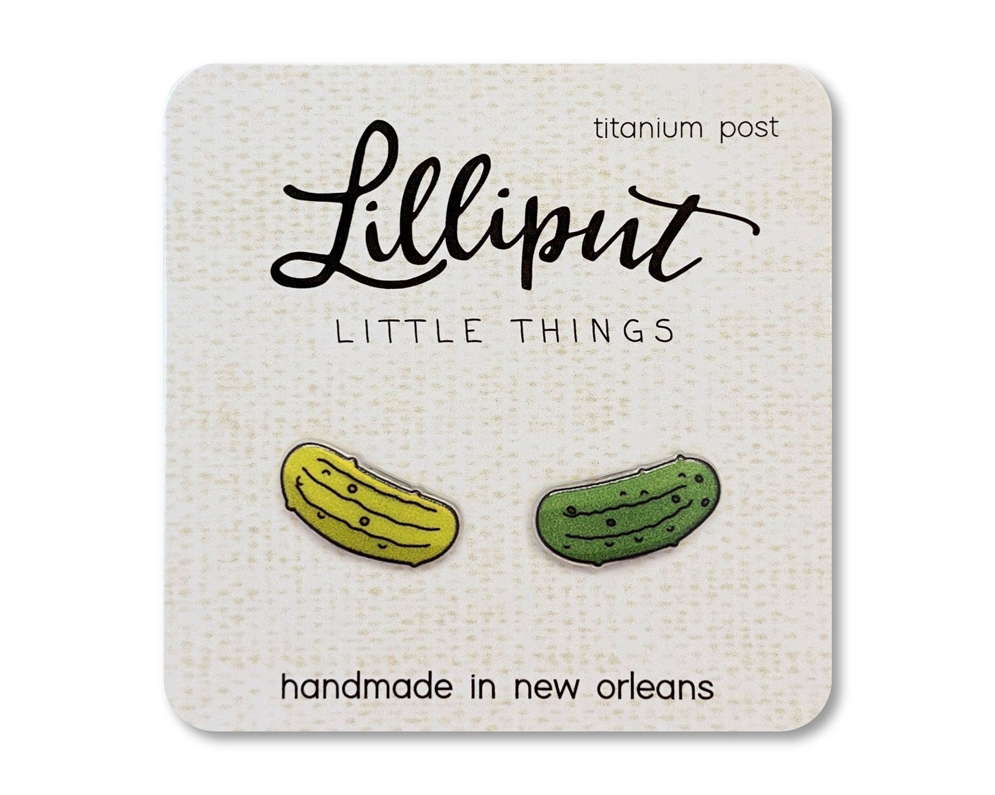 Pickle Earrings - #shop_name Lilliput Little ThingsGifts