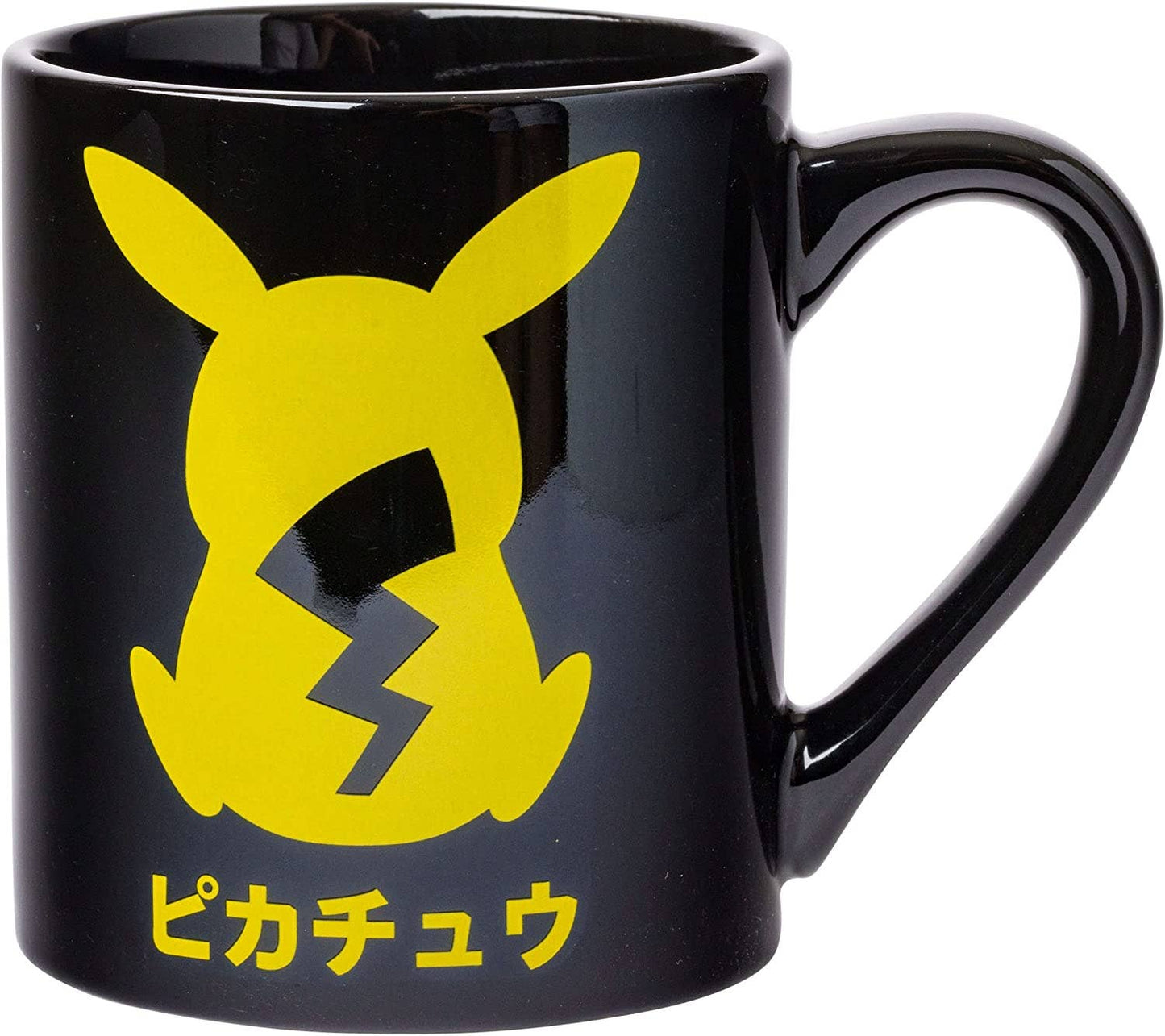 Pikachu Katakan Silo 14oz Ceramic Mug - #shop_name Silver BuffaloDrinkware