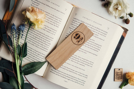 Platform 9 3/4 - Harry Potter Inspired Wooden Bookmark - #shop_name NTSD Gaming and Bookish GoodsBookmarks