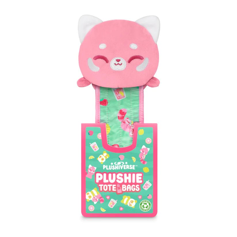 Plushiverse: Plushie Tote Bag - Strawberry Lemonade Panda - #shop_name AlliancePlush