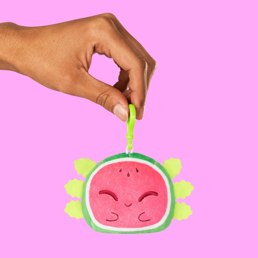 Plushiverse: Reversible Keychain - Watermelon Axolotl - #shop_name AlliancePlush