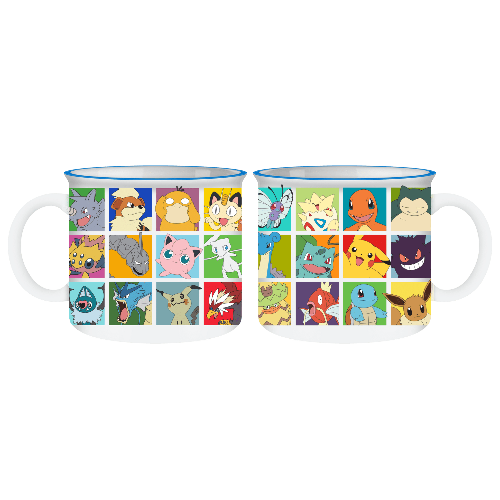 Pokemon Grid 20oz Ceramic Camper Mug - #shop_name Silver BuffaloDrinkware