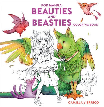 Pop Manga Beauties and Beasties Coloring Book - #shop_name Penguin Random HouseBooks