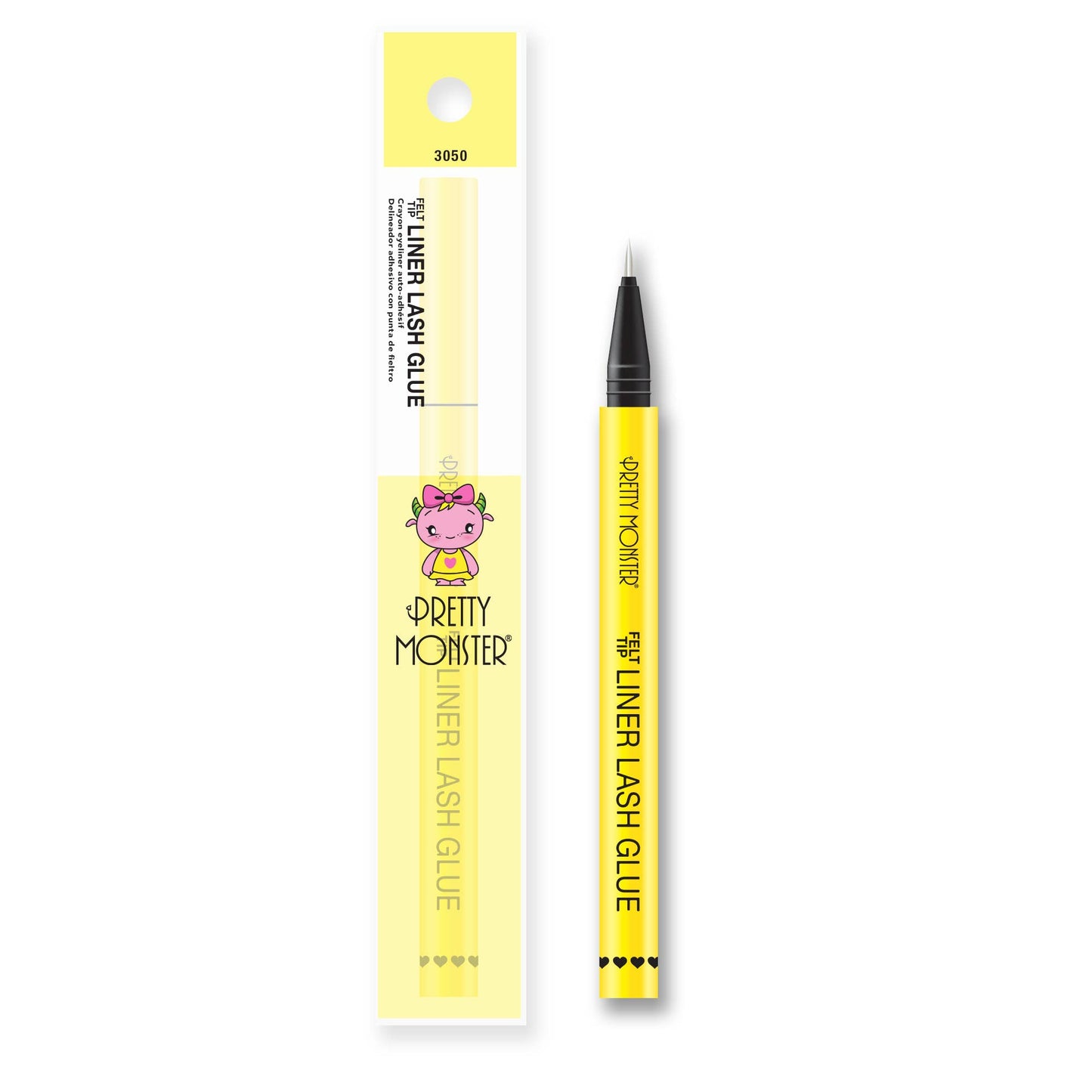 Pretty Monster Felt Tip Liner Lash Glue - Clear - #shop_name Rude CosmeticsGifts