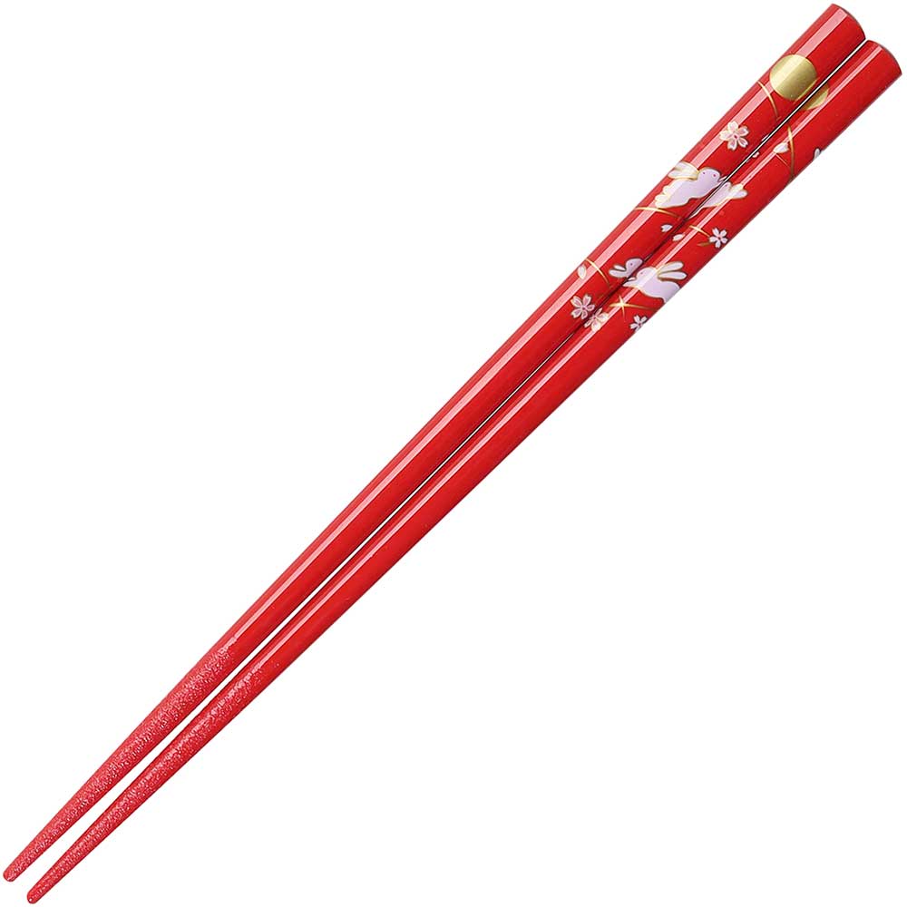 Red Sakura Rabbit Moon Chopsticks - #shop_name Wholesale ChopsticksKitchen