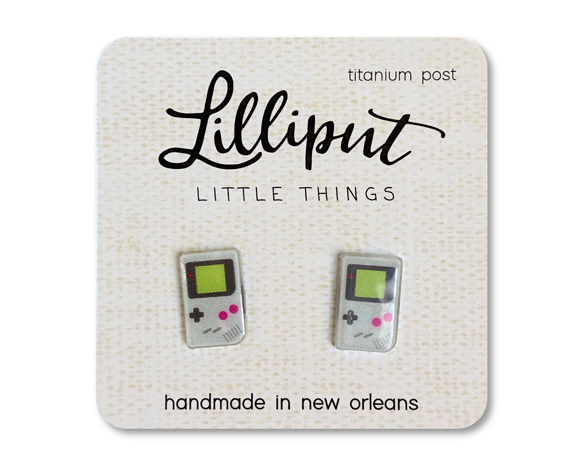 Retro Handheld Video Game Earrings - #shop_name Lilliput Little ThingsJewelry