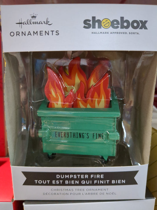 Hallmark Dumpster Fire Christmas Ornament