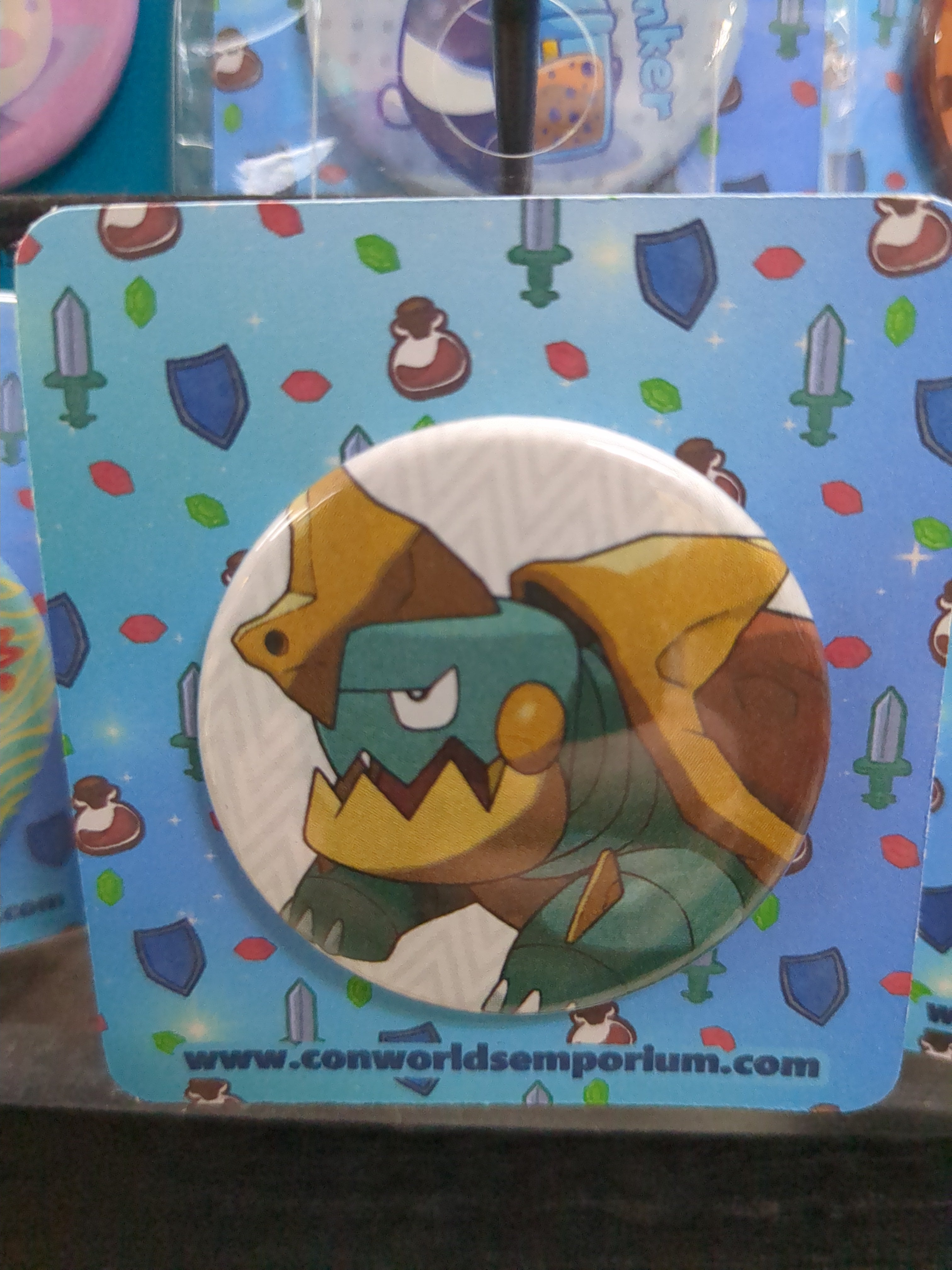 Handmade Upcycled Pokémon Button 1.75"