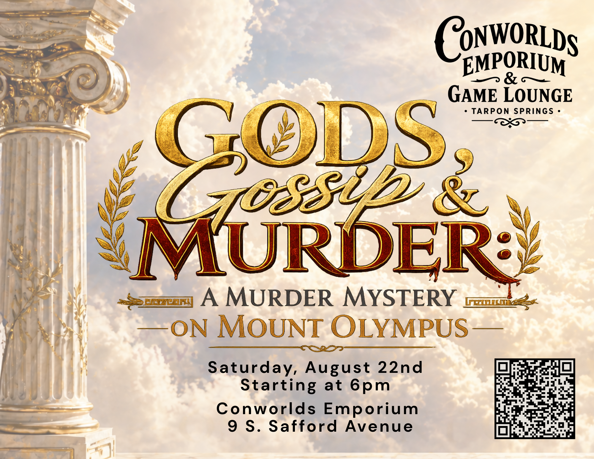 Gods, Gossip & Murder: A Murder Mystery on Mount Olympus {August 22nd}