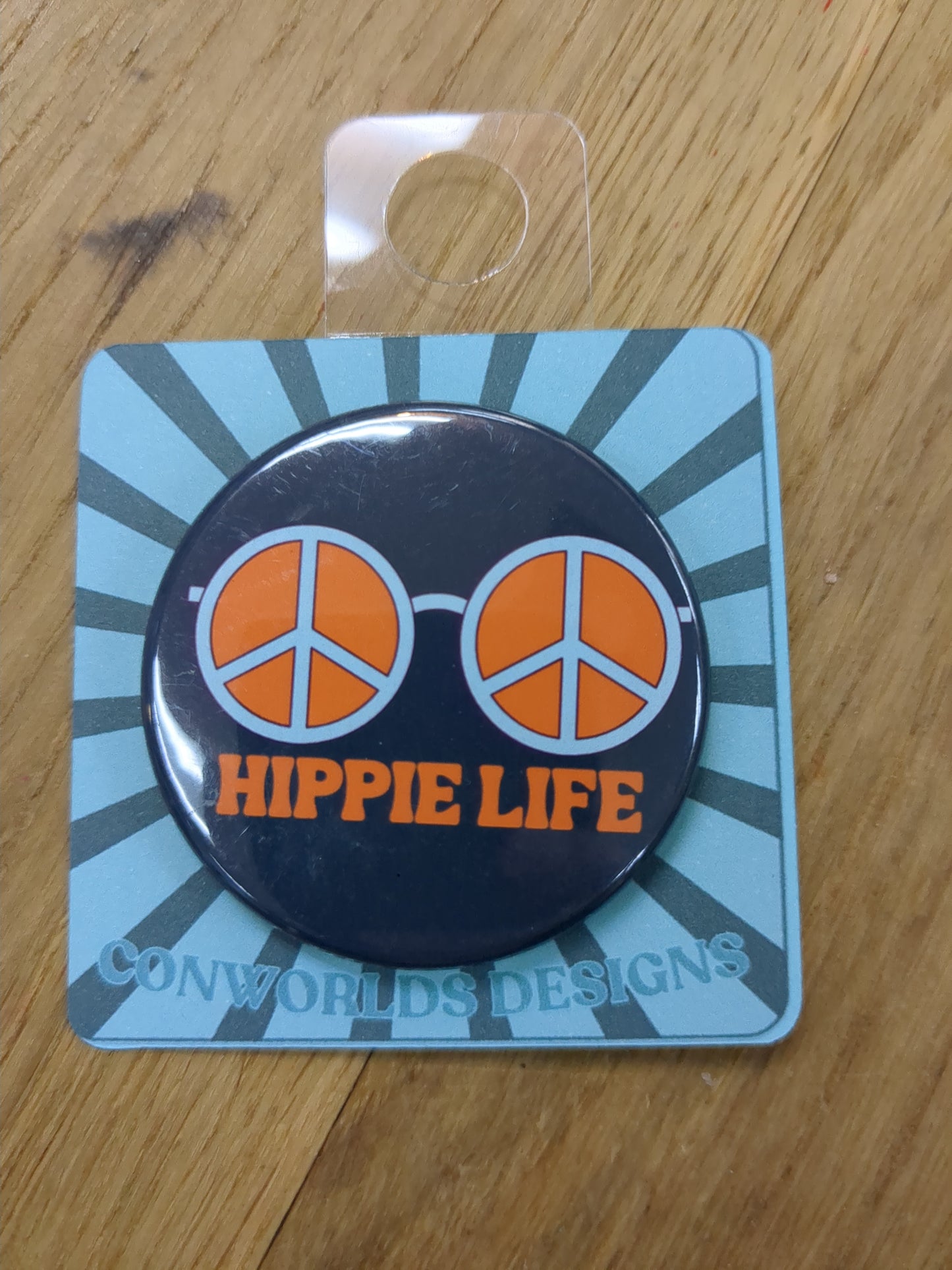 Hippie Life Glasses 1.75" Button