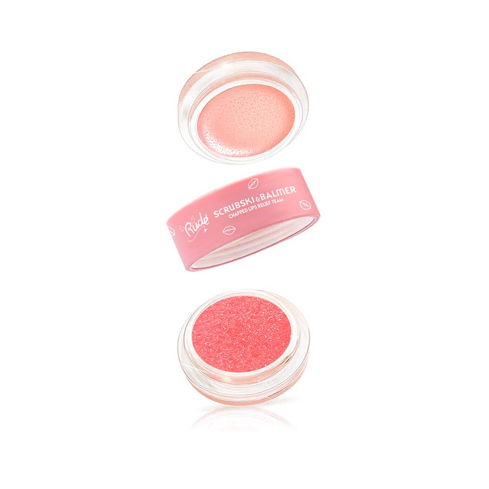 Scrubski & Balmer Lip Exfoliator and Lip Balm - #shop_name Rude CosmeticsGifts