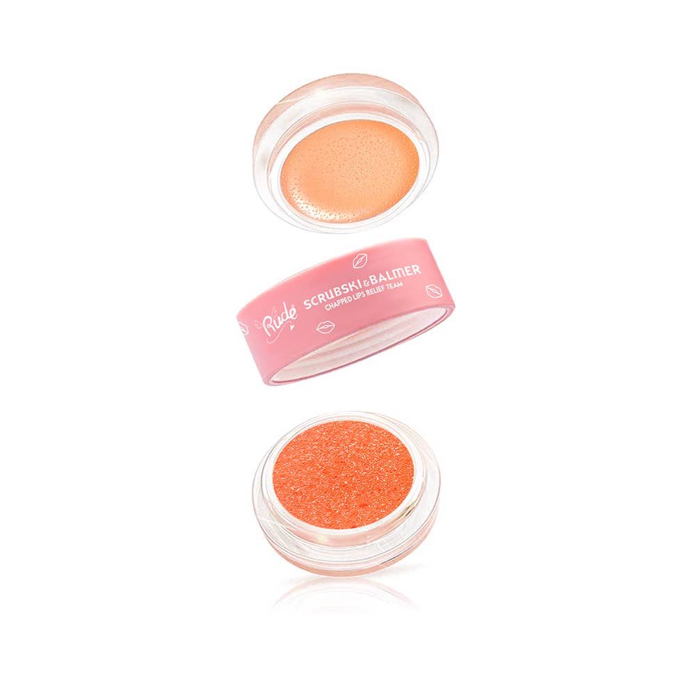 Scrubski & Balmer Lip Exfoliator and Lip Balm - #shop_name Rude CosmeticsGifts