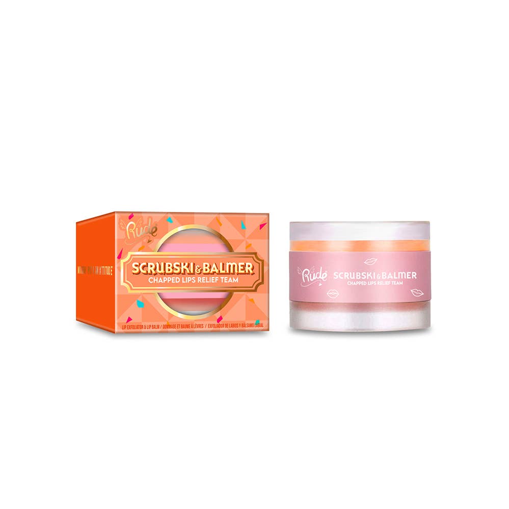 Scrubski & Balmer Lip Exfoliator and Lip Balm - #shop_name Rude CosmeticsGifts