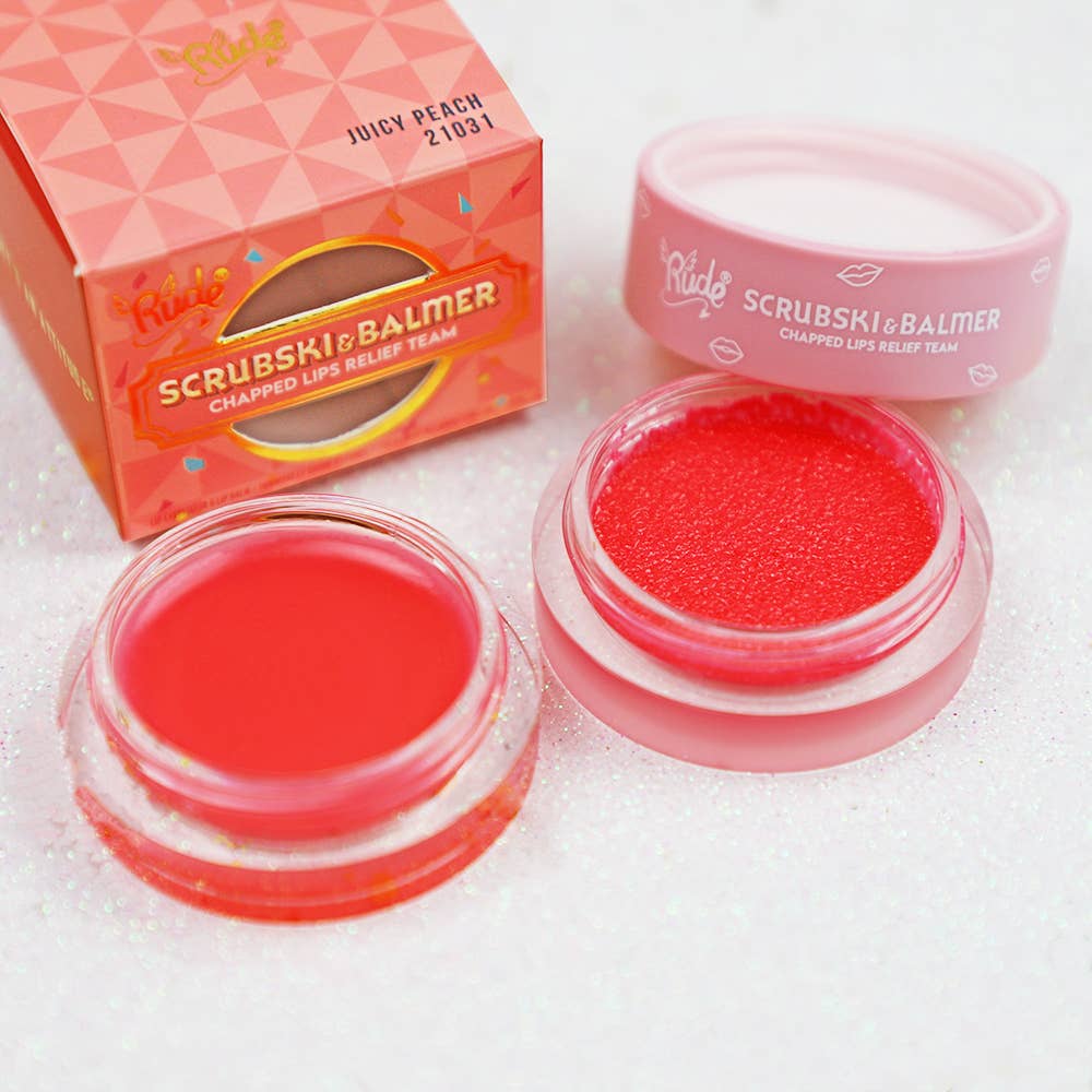 Scrubski & Balmer Lip Exfoliator and Lip Balm - #shop_name Rude CosmeticsGifts