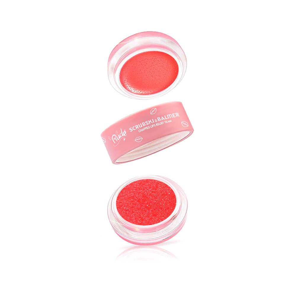 Scrubski & Balmer Lip Exfoliator and Lip Balm - #shop_name Rude CosmeticsGifts