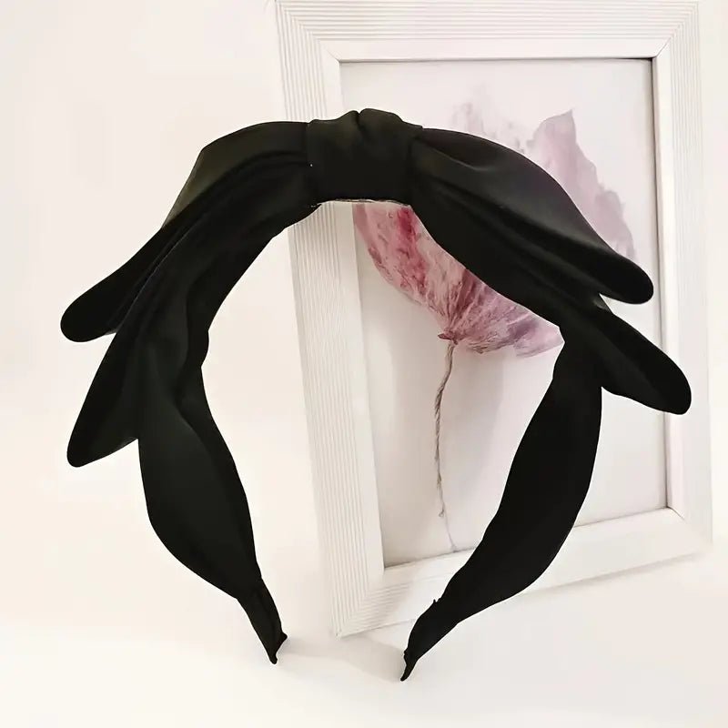 Silky Headband with Large Bow - #shop_name TMHeadbands