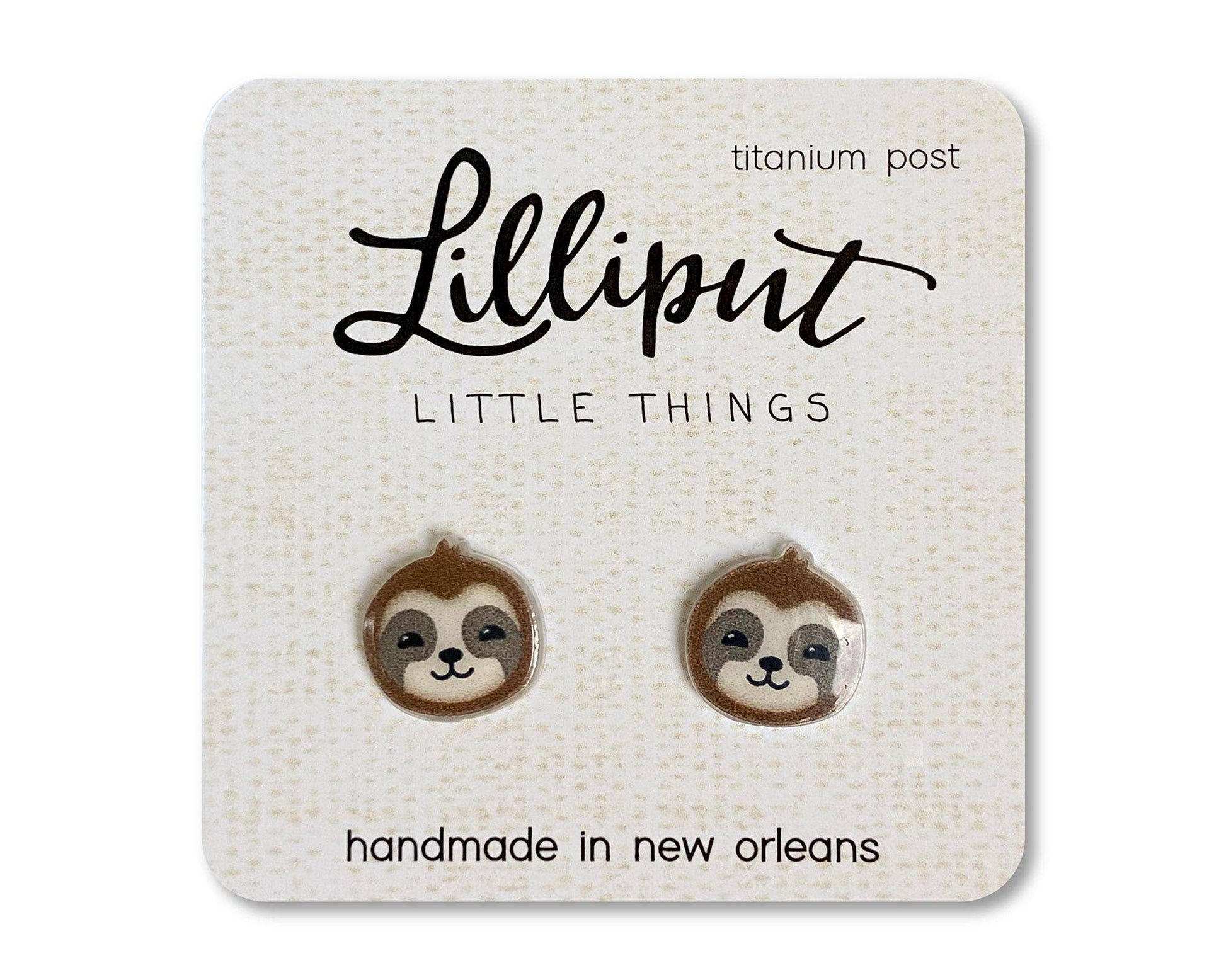 Sloth Earrings - #shop_name Lilliput Little ThingsGifts