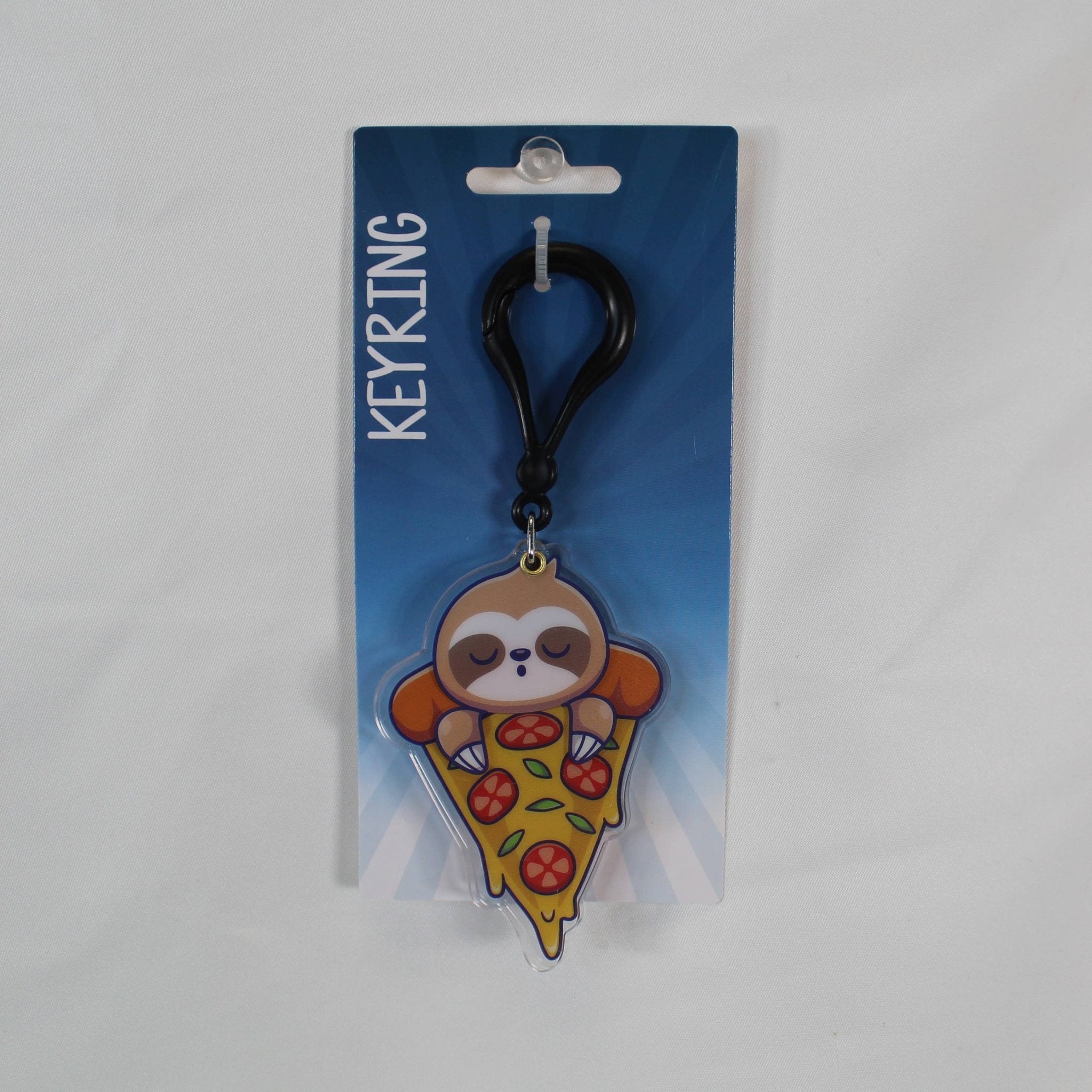 Sloth with Pizza Swing Key Ring - #shop_name KalanGifts