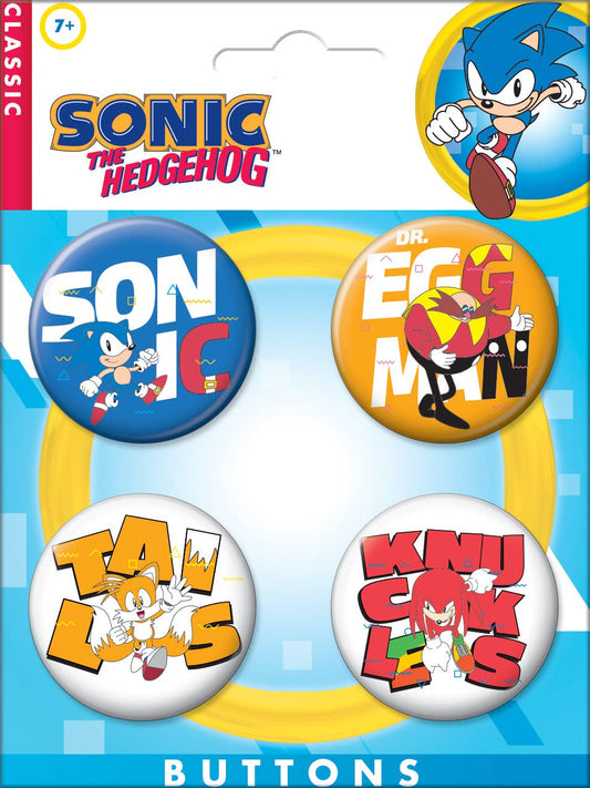 Sonic 4 Button Set - #shop_name Ata BoyButtons