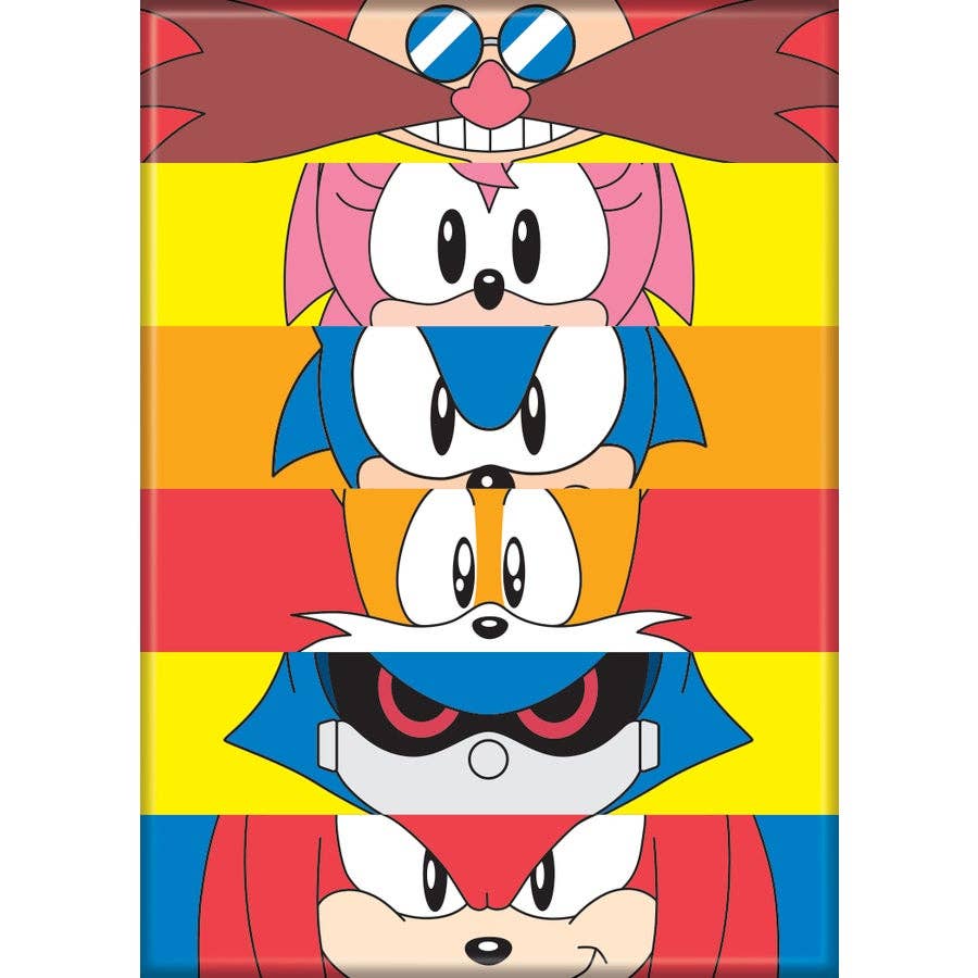 Sonic Amy Rose Tails Knuckles Dr Eggman Magnet - #shop_name Ata BoyMagnets