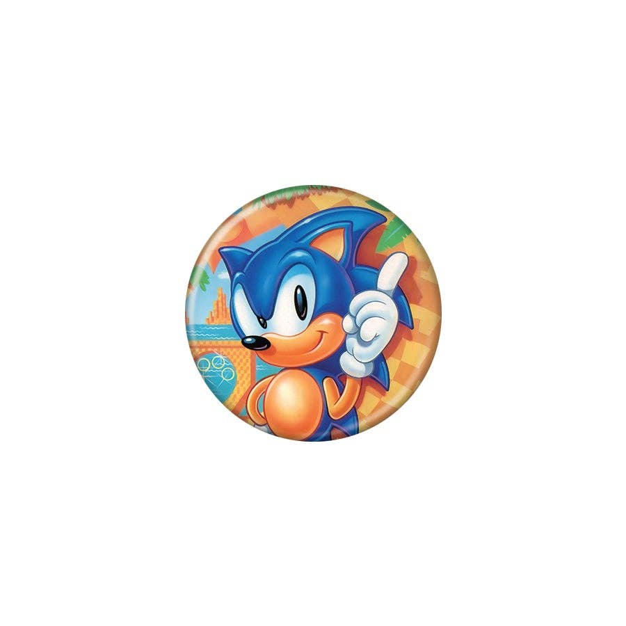 Sonic Standing Finger Up Button - #shop_name Ata BoyButtons