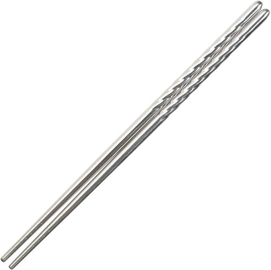 Stainless Steel Chopsticks with Twisted Handle - #shop_name Wholesale ChopsticksGifts