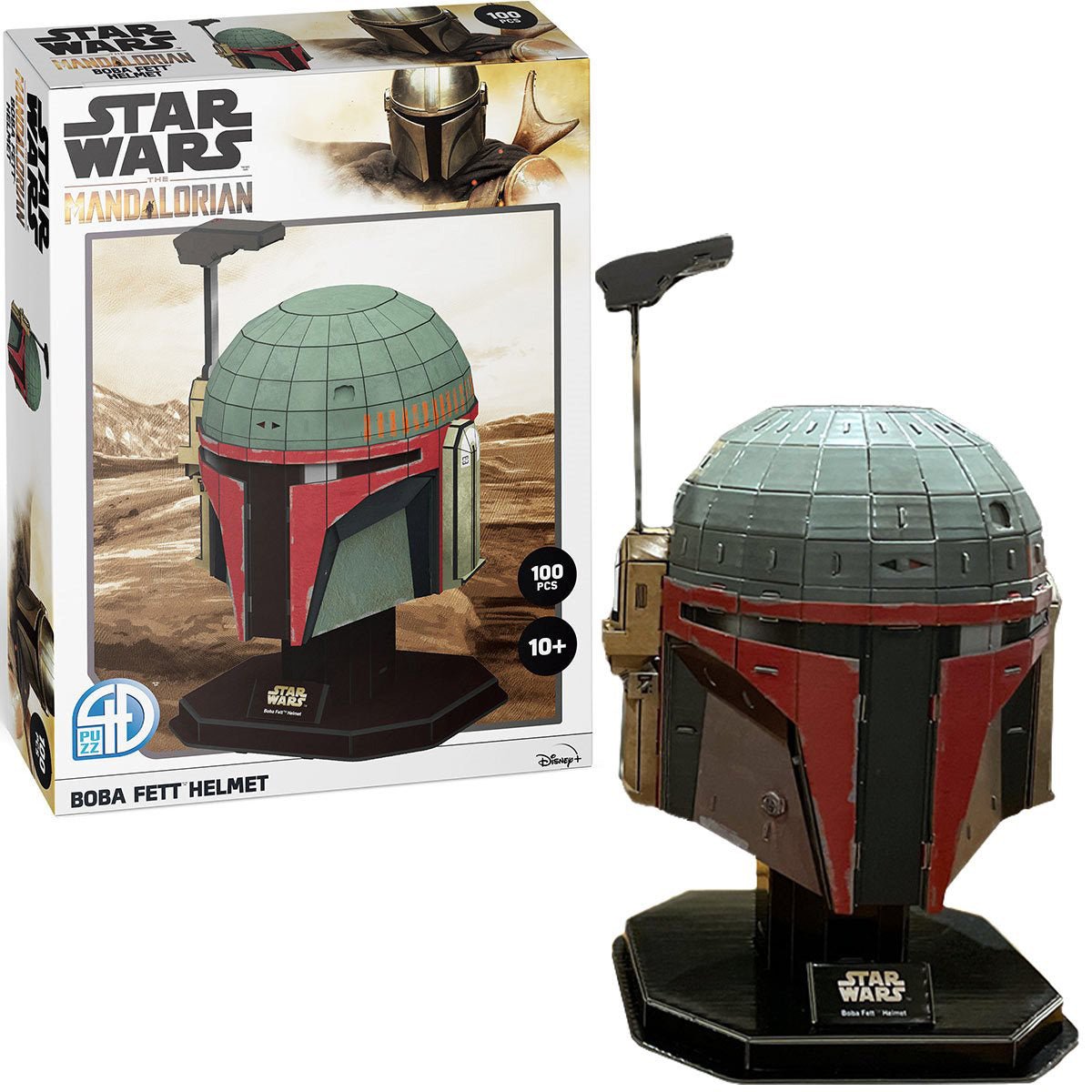 Star Wars: Boba Fett Helmet Style #1 Paper Model Kit - Medium - #shop_name AsmodeePuzzles