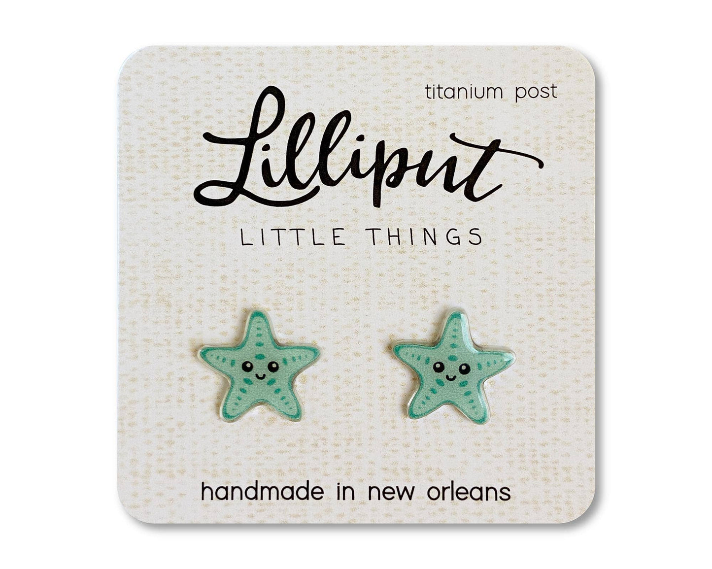 Starfish Earrings - #shop_name Lilliput Little ThingsGifts