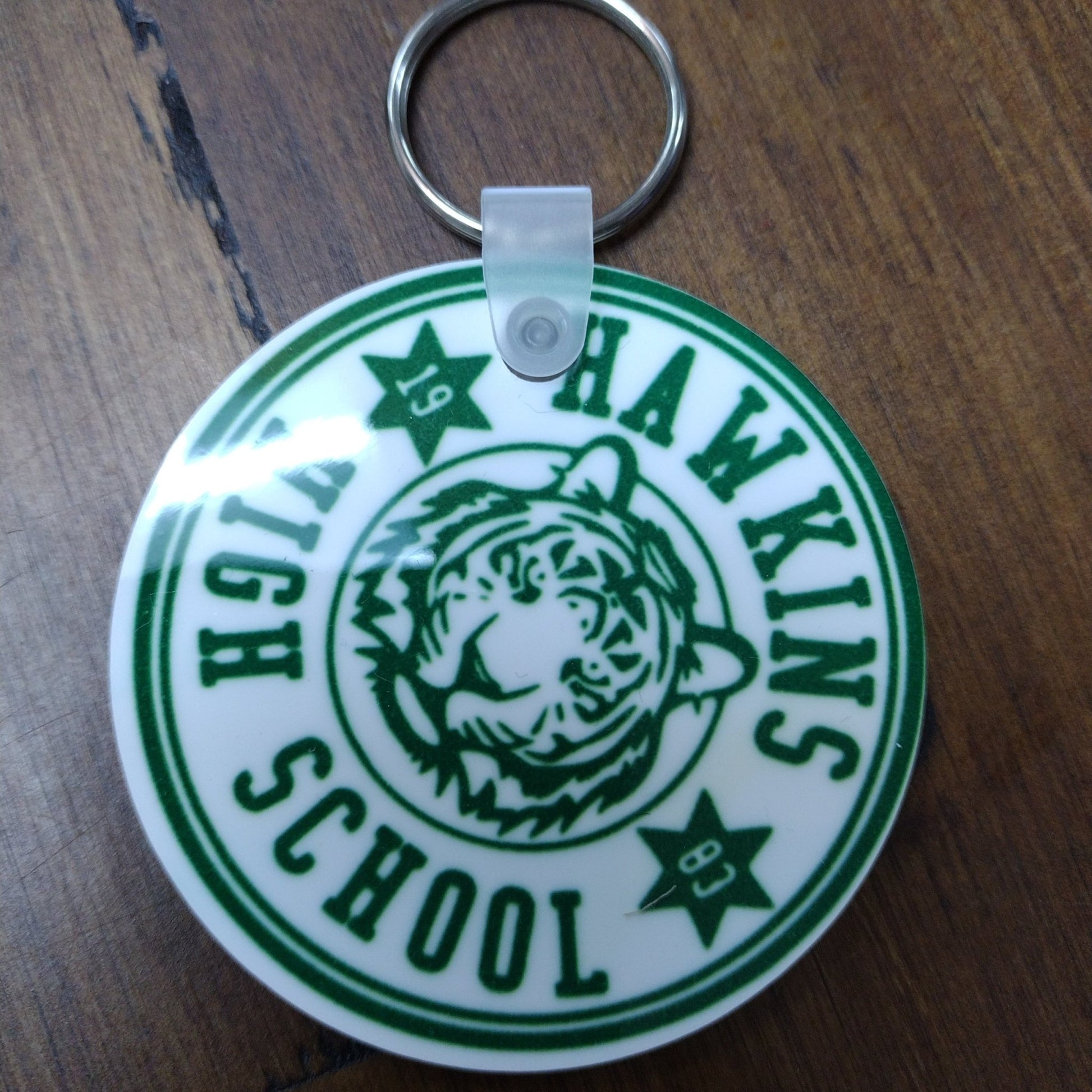 Stranger Things inspired keychain Hawkins high school - #shop_name Misibelle's & WhistlesDrinkware