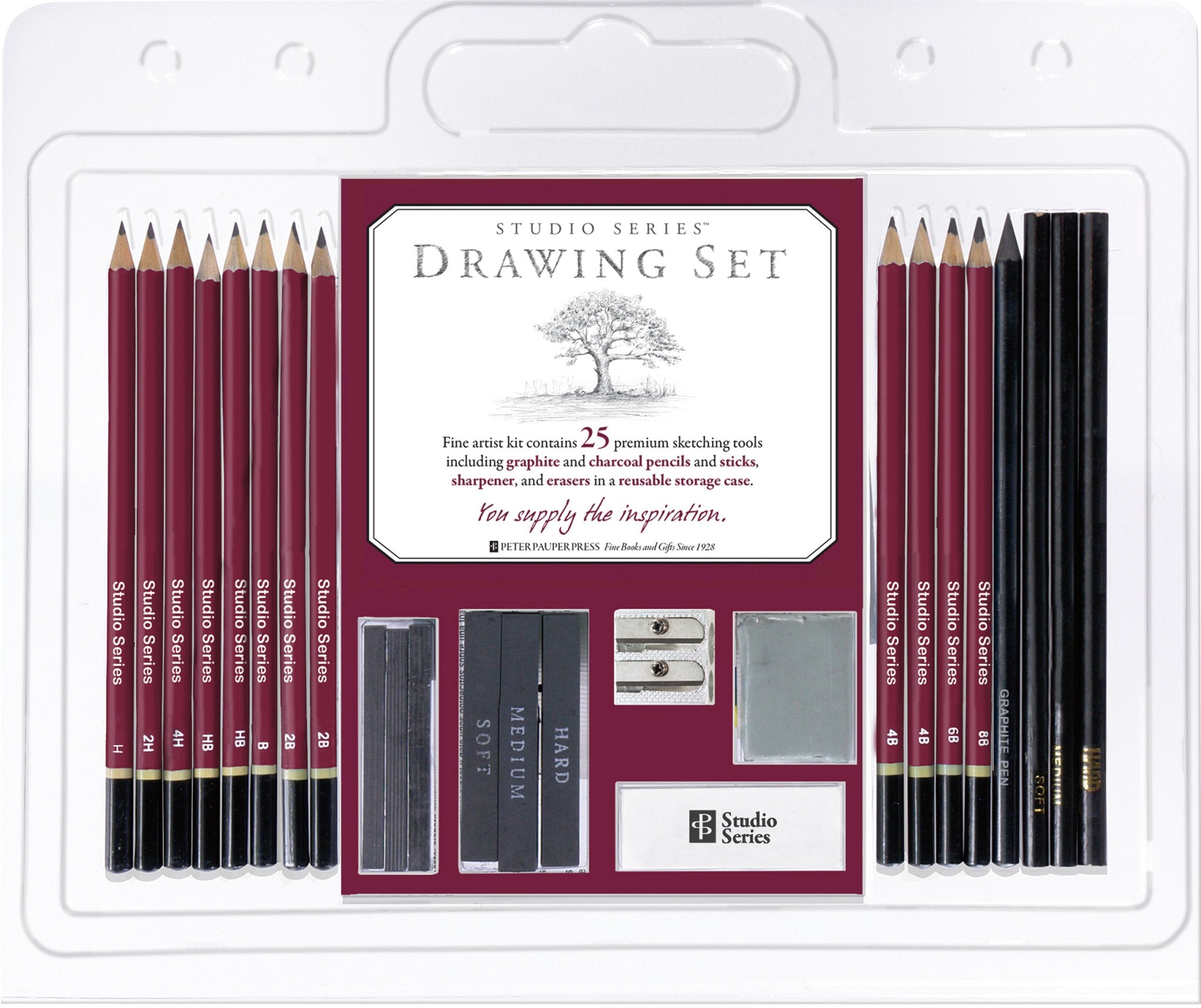 Studio Series 26 - Piece Sketch & Drawing Pencil Set - #shop_name Peter Pauper PressStationary