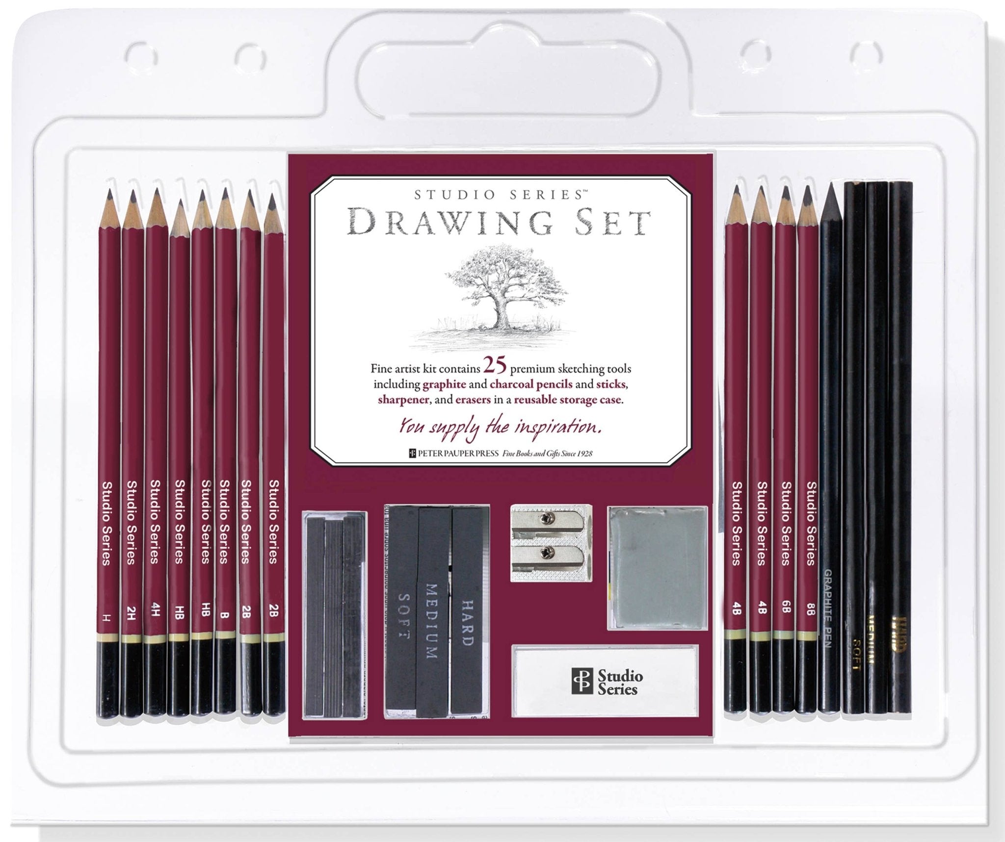 Studio Series 26 - Piece Sketch & Drawing Pencil Set - #shop_name Peter Pauper PressStationary