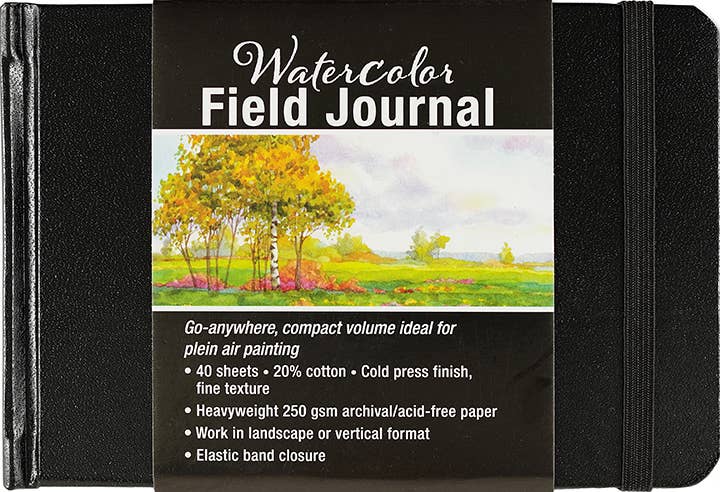 Studio Series A6 Watercolor Field Journal - #shop_name Peter Pauper PressGifts