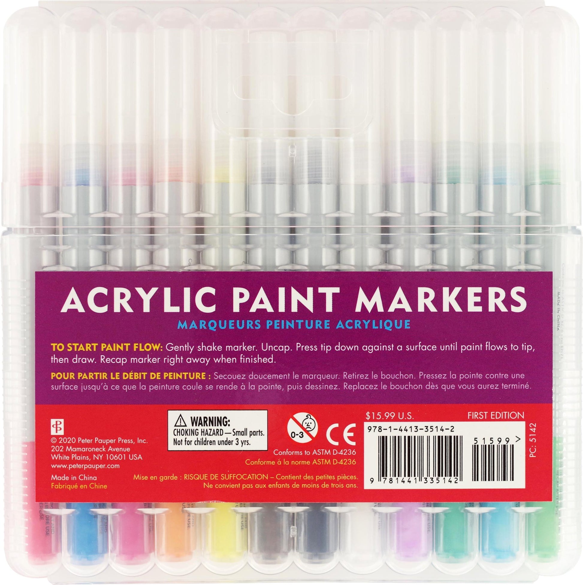 Studio Series Acrylic Paint Marker Set (12 - piece set) - #shop_name Peter Pauper PressGifts