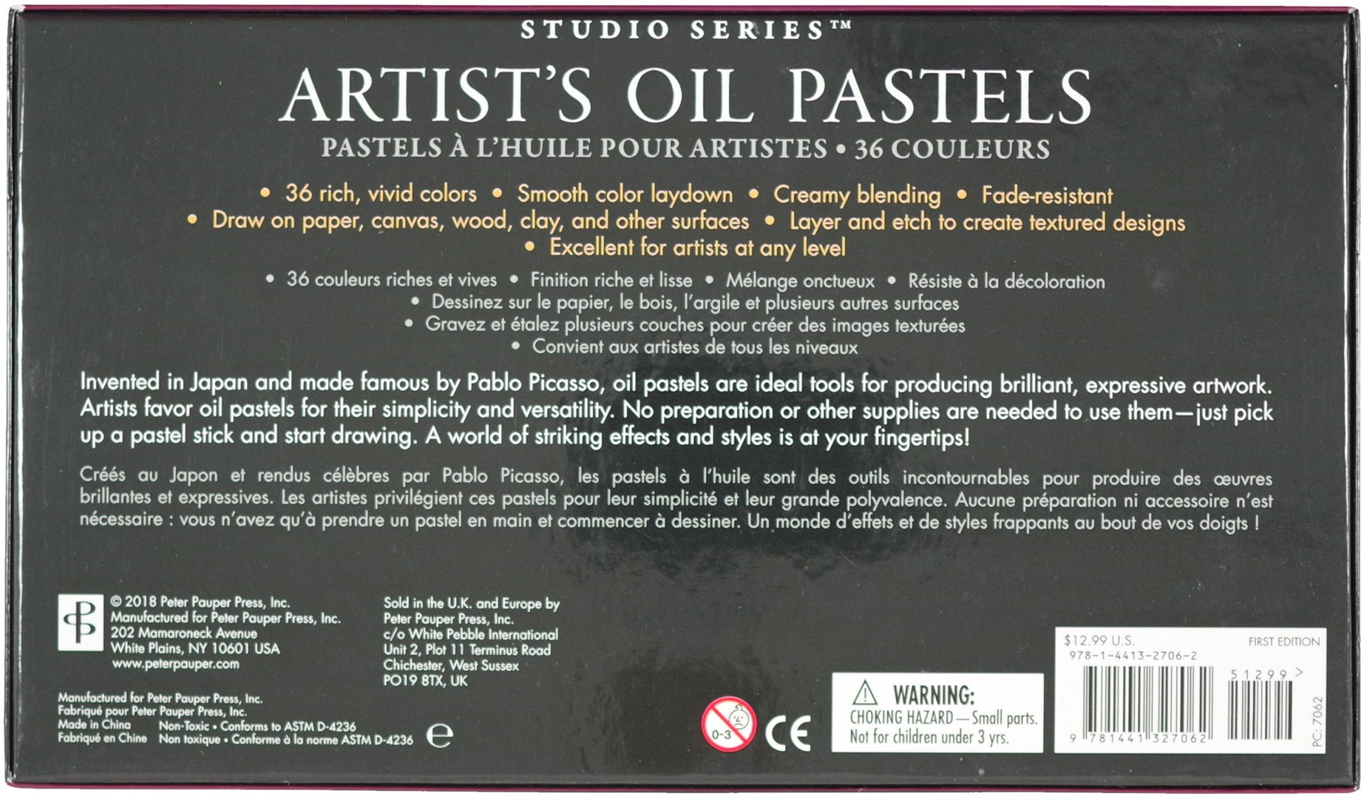 Studio Series Artist's Oil Pastels - #shop_name Peter Pauper PressStationary