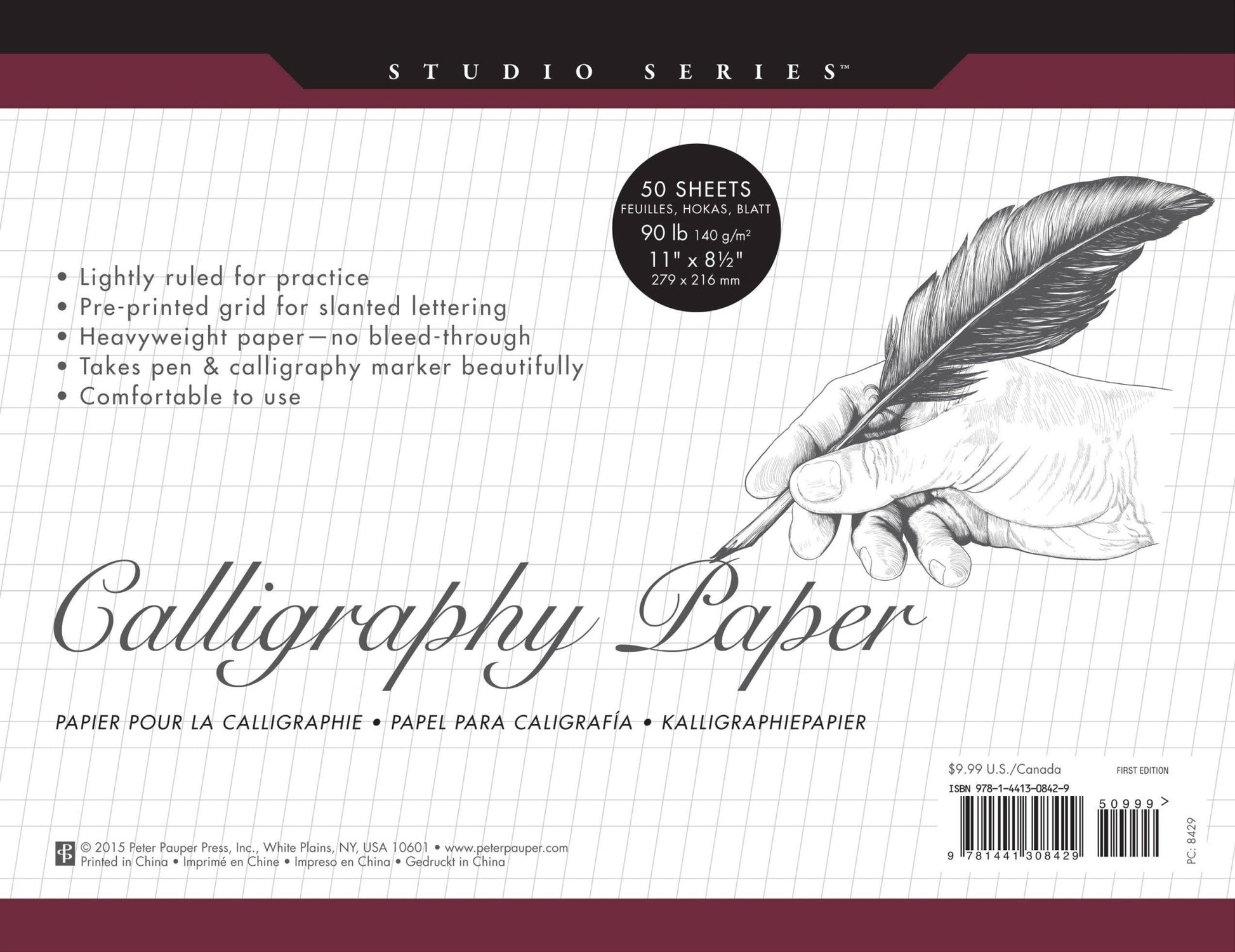 Studio Series Calligraphy Paper Pad - #shop_name Peter Pauper PressGifts