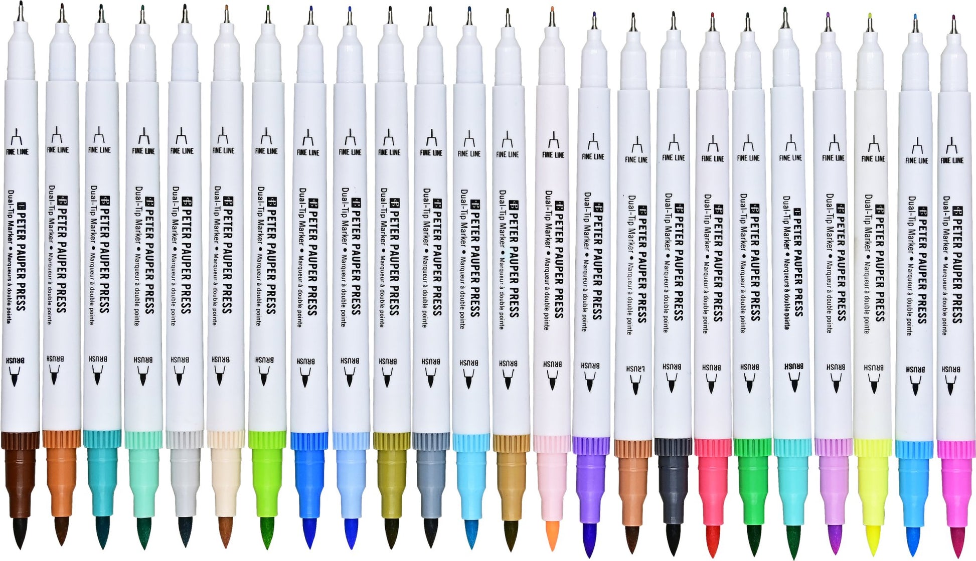 Studio Series Dual - Tip Pastel Markers (Set of 24) - #shop_name Peter Pauper PressGifts